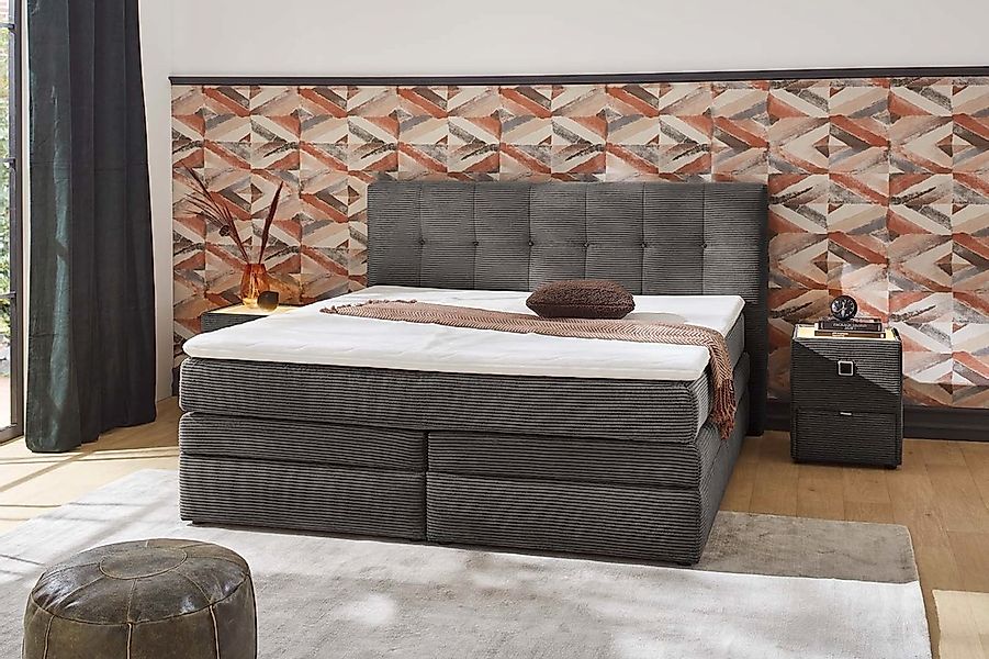 Jockenhöfer Gruppe Boxspringbett "Amy" mit Bettkasten und Kaltschaum-Topper günstig online kaufen