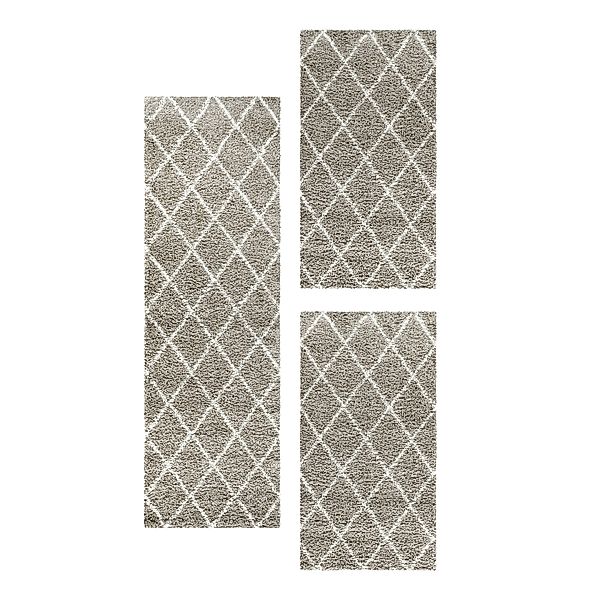 SIMPEX24 Hochflor-Bettumrandung Geometrisch Design, Höhe 30 günstig online kaufen