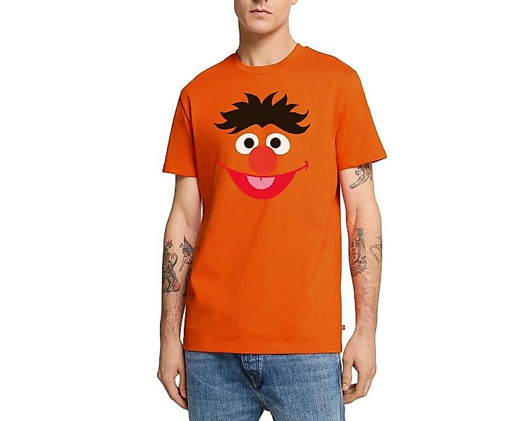 Spreadshirt T-Shirt Sesamstraße Ernie Gesicht Kostüm Karneval Männer Premiu günstig online kaufen