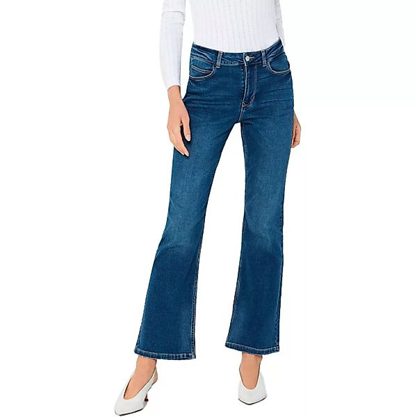 Jdy New Flora Neela Life High Waist Flared Jeans 25 Medium Blue Denim günstig online kaufen