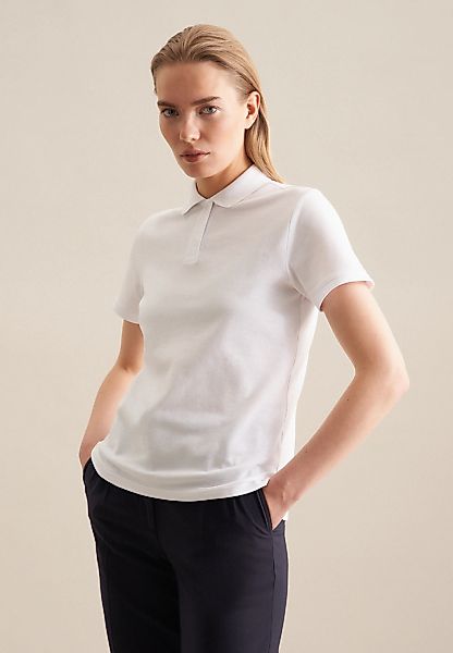 seidensticker Poloshirt "Schwarze Rose", Kurzarm Kragen Uni günstig online kaufen