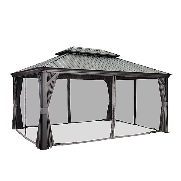 PURPLE LEAF Pavillon Außenbereich Alu Gartenpavillon günstig online kaufen