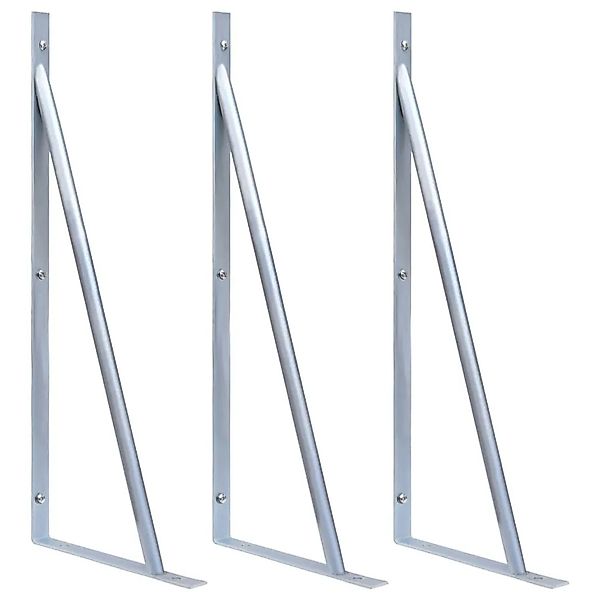 vidaXL Stützen für Zaunpfosten 3 Stk Verzinkter Stahl 148989 günstig online kaufen