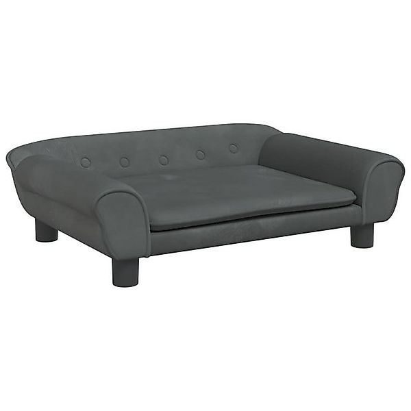 vidaXL Kindersofa Kindersofa Dunkelgrau 70x45x26 cm Samt Kindercouch Kinder günstig online kaufen