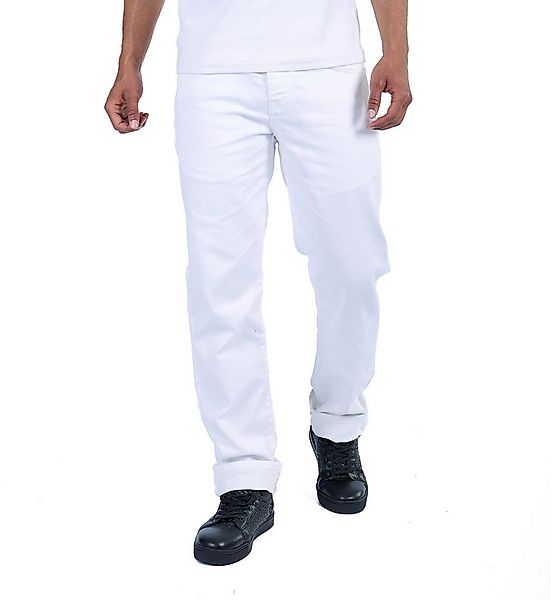 KINGZ Regular-fit-Jeans Basic Regular Fit Herren Jeans von KINGZ Weiß W31/L günstig online kaufen