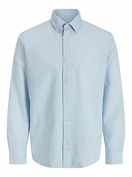 Jack & Jones Langarmhemd "JJEBREEZE LINEN BLEND SHIRT L/S SN" mit Knopfleis günstig online kaufen