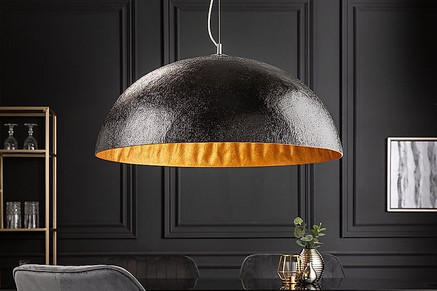 riess-ambiente Hängeleuchte GLOW 70cm schwarz / gold, ohne Leuchtmittel, Wo günstig online kaufen