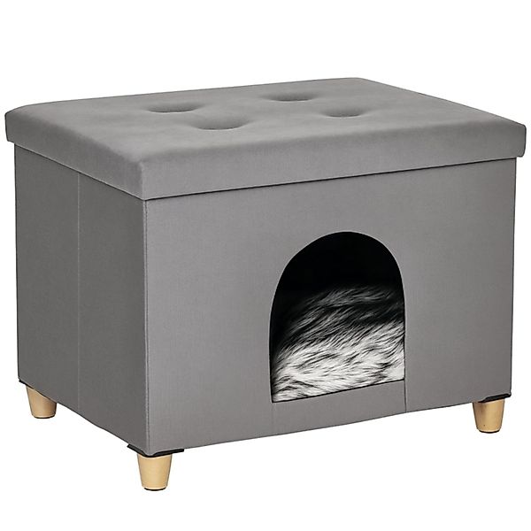 MC Star Katzenhaus 2-IN-1 Katzenhöhle Fußhocker günstig online kaufen