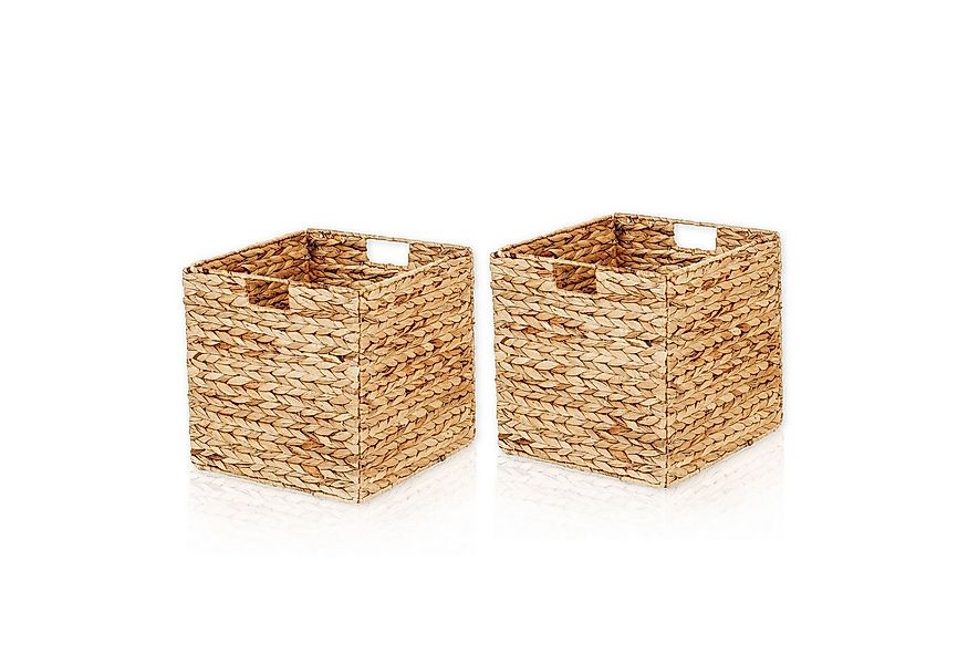 Lycce Regalkorb Kallax Einsatz Aufbewahrungskorb Quader Wasserhyazinthe nat günstig online kaufen