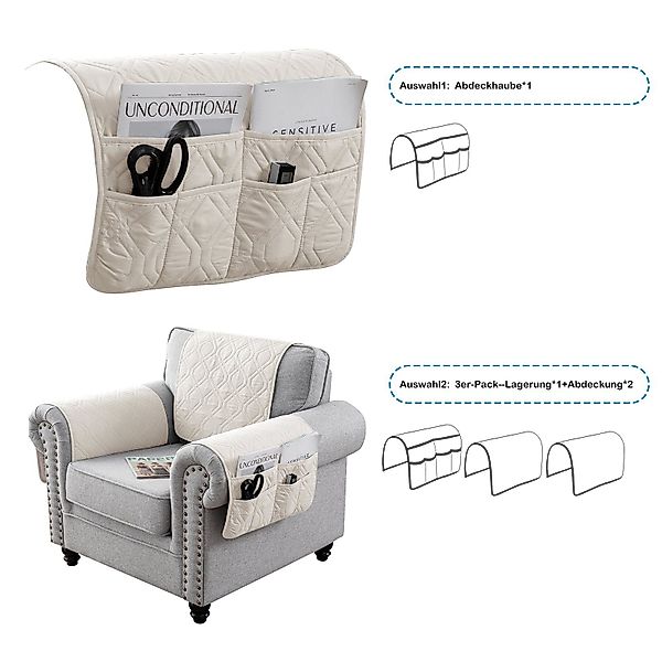 BTTO Sesselschoner Sofa Armlehnenbezüge,Sofahusse Sesselschoner mit Seitent günstig online kaufen
