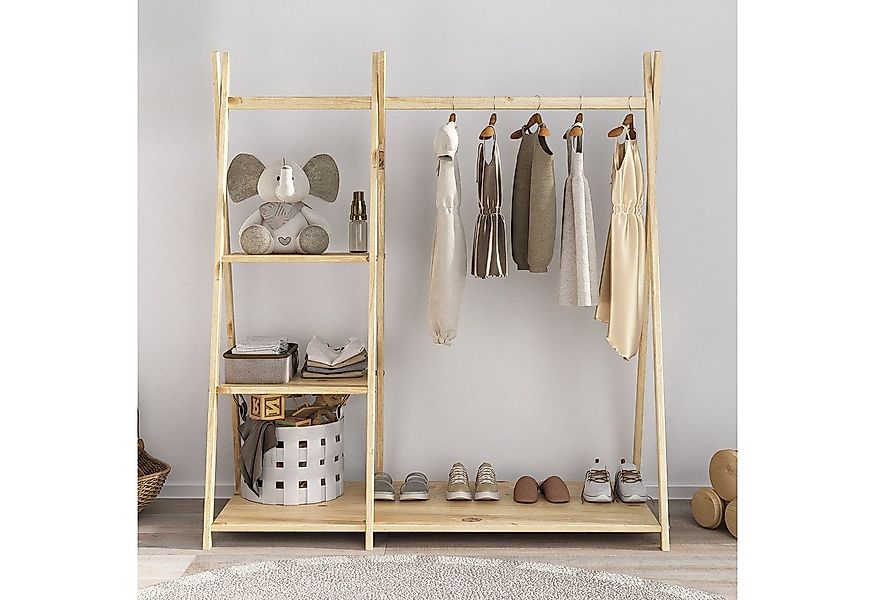 IDIMEX Kinderkleiderschrank LOTTE Kinderzimmer Garderobe mit günstig online kaufen