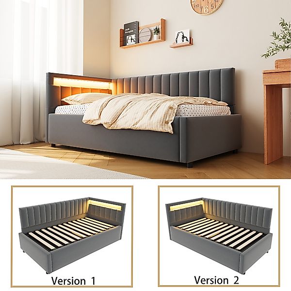 OKWISH Schlafsofa Polsterbett Stauraumbett, Kinderbett mit günstig online kaufen