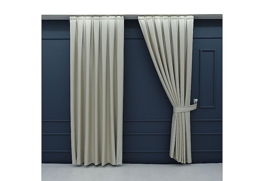 Gardinen by Justyna Vorhang 2er Seiten Schal Set Blackout (4 St), Kräuselba günstig online kaufen