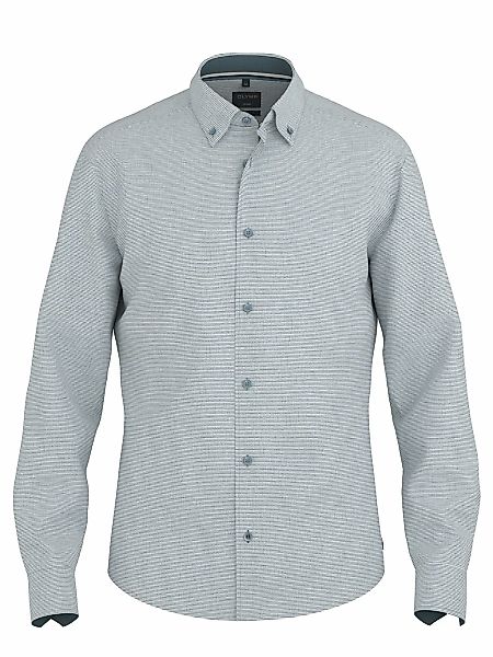 OLYMP Langarmhemd Casual, Button-down-Kragen, regular fit, Leinen günstig online kaufen