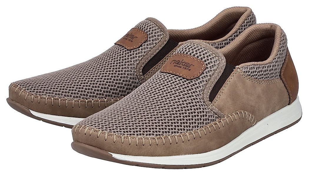 Rieker Slipper Slip-on Sneaker, Schlupfschuh mit Stretcheinsätze günstig online kaufen