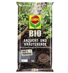 Compo Bio Anzucht- und Kräutererde Torffrei 5 l günstig online kaufen
