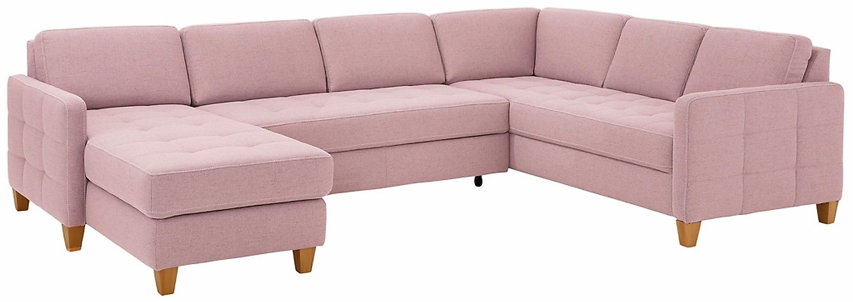 Home affaire Wohnlandschaft "Earl U-Form" wahlweise auch mit Bettfunktion o günstig online kaufen