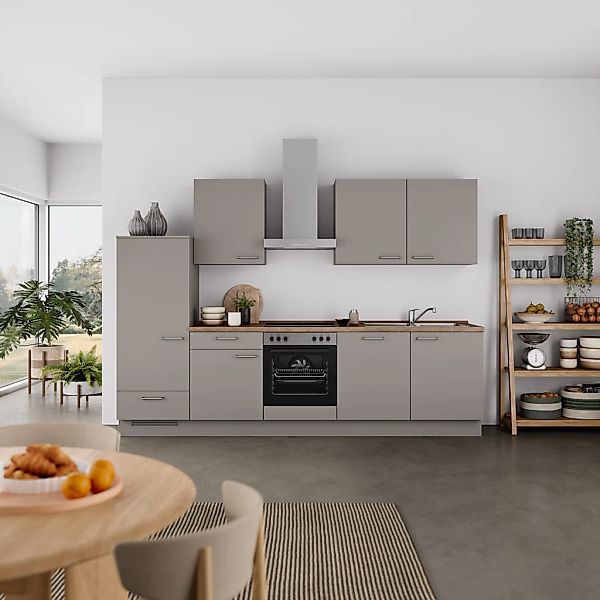 nobilia® Küchenzeile »"Laser I", Ausrichtung wählbar, Breite 300 cm« vormon günstig online kaufen