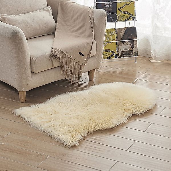 BTTO TEPP Hochflor-Teppich Fellteppich,Kunstfell,Weich,Hochflor Shaggy Tepp günstig online kaufen