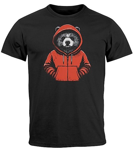 Neverless Print-Shirt Herren T-Shirt Bär Bear günstig online kaufen