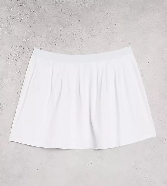 AsYou – Plissierter Mini-Tennisrock in Weiß günstig online kaufen