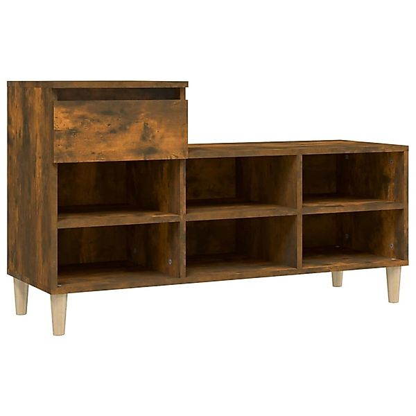 vidaXL Schuhregal Räuchereiche 102x36x60 cm Holzwerkstoff 821209 günstig online kaufen