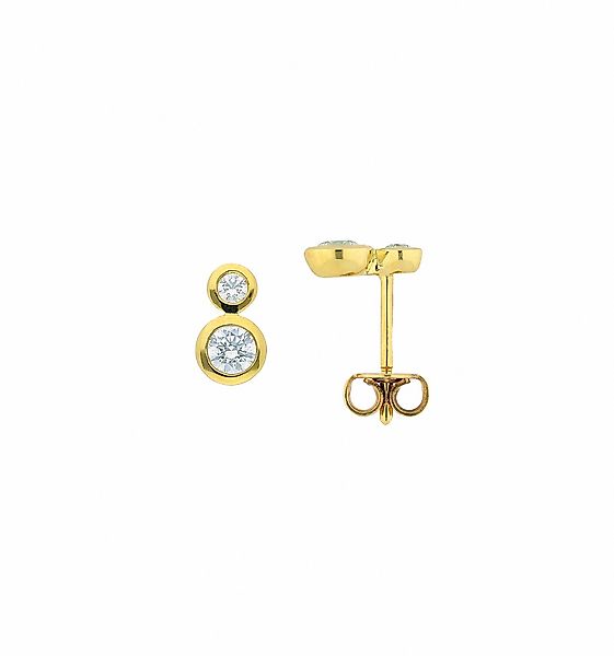 Adelia´s Paar Ohrhänger "1 Paar 333 Gold Ohrringe / Ohrstecker mit Zirkonia günstig online kaufen