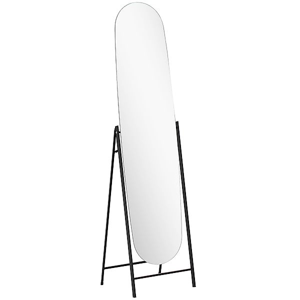 HOMCOM Freistehender Ganzkörperspiegel mit Wölbung 160x40 cm, Spiegel zum S günstig online kaufen