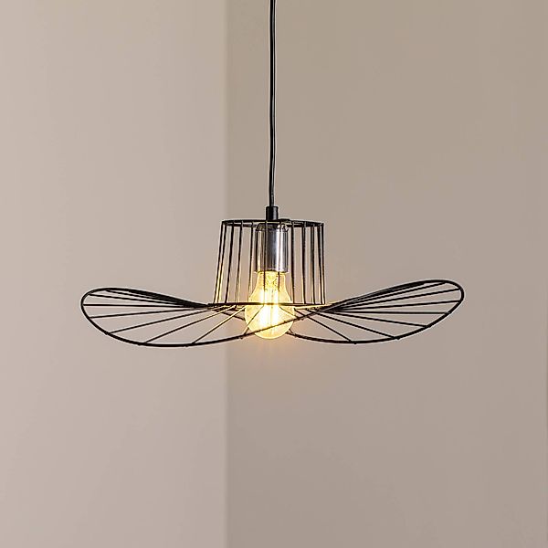 Hängeleuchte Tel, schwarz, Ø 50 cm, Metall günstig online kaufen