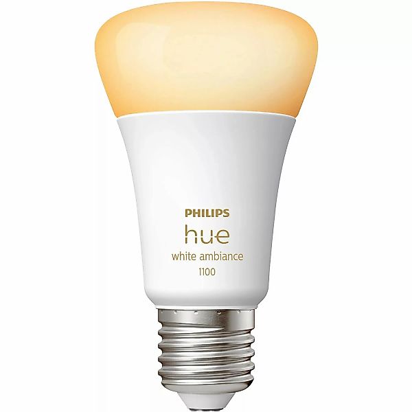 Philips Hue Bluetooth White Ambiance LED E27 Birne - A60 8W 1100lm Einerpac günstig online kaufen