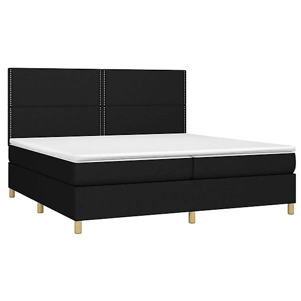 vidaXL Boxspringbett mit Matratze Schwarz 200x200 cm Stoff 3142283 günstig online kaufen