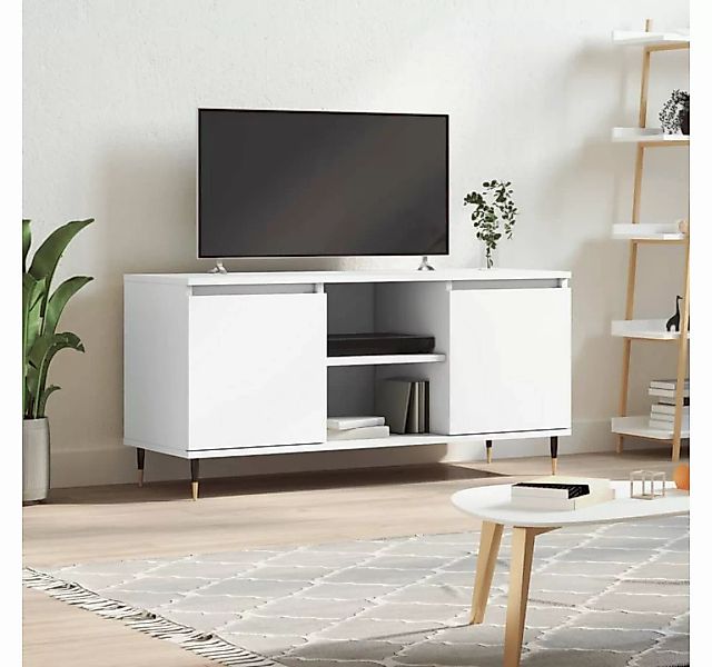 furnicato TV-Schrank Weiß 104x35x50 cm Holzwerkstoff günstig online kaufen
