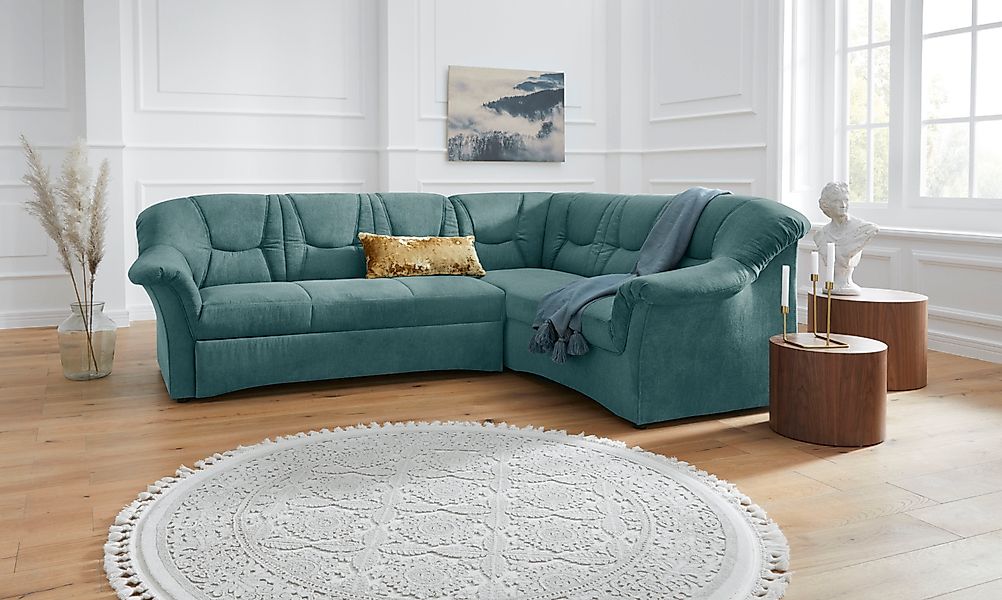 DOMO collection Ecksofa »Sarafina zeitlos und komfortabel, optional mit Fed günstig online kaufen