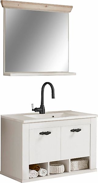 Home affaire Badmöbel-Set "Florenz, Bad im Landhausstil, 2-teiliges Badezim günstig online kaufen