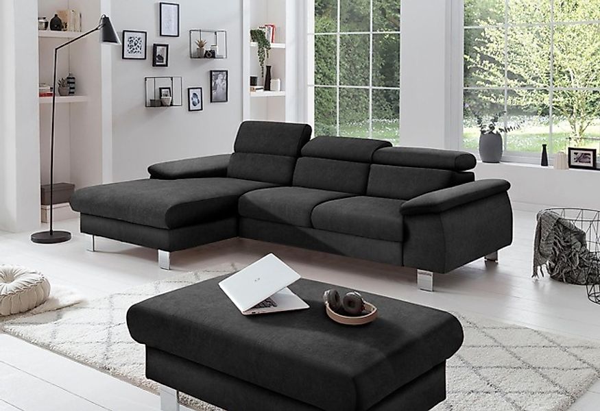 COTTA Polstergarnitur »Komaris L-Form, B: 242 bzw. 100 cm (Set: Ecksofa & H günstig online kaufen