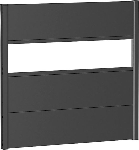 Biohort Sichtschutzelement 3 Metall-Paneele, 1 Acrylglas-Paneel und 2 Schie günstig online kaufen