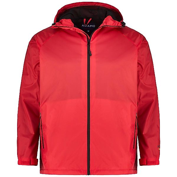 ADAMO Packbare Regenjacke mit Mesh-Innenfutter, wasserdicht Farbe rot Größe günstig online kaufen