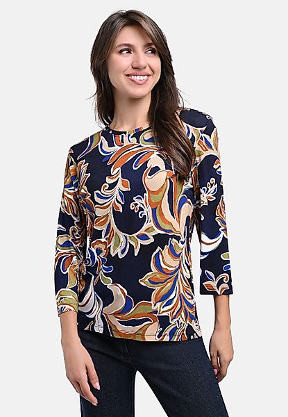 BICALLA T-Shirt Shirt mit Blätter-Print in günstig online kaufen