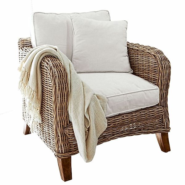 Mirabeau Sessel Sessel Colroy braun/weiß günstig online kaufen