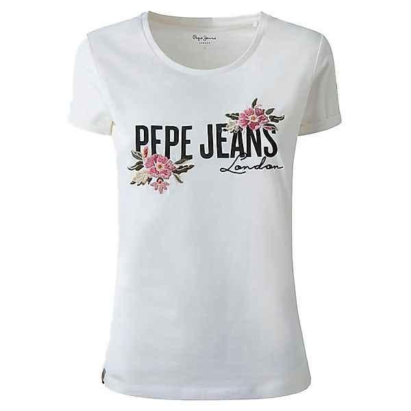 Pepe Jeans Patience Kurzärmeliges T-shirt M Off White günstig online kaufen
