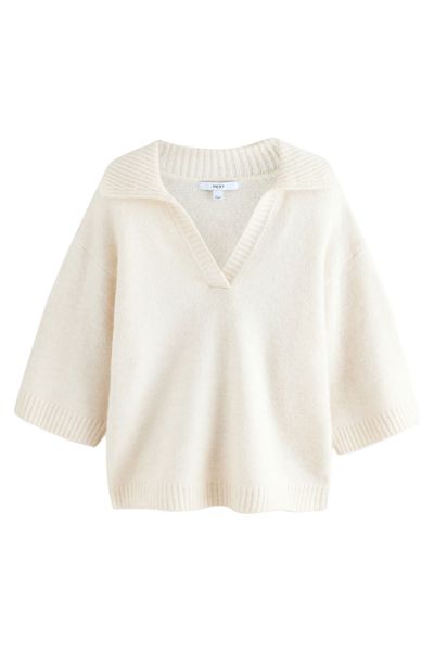 Next Polokragenpullover Polopullover, offener Kragen, halblange günstig online kaufen