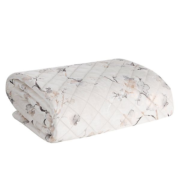 Eurofirany Tagesdecke Blumenmuster Glamour Überwurf Samt günstig online kaufen
