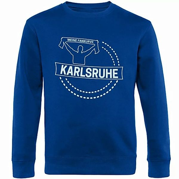 multifanshop Sweatshirt Karlsruhe - Meine Fankurve - Pullover günstig online kaufen