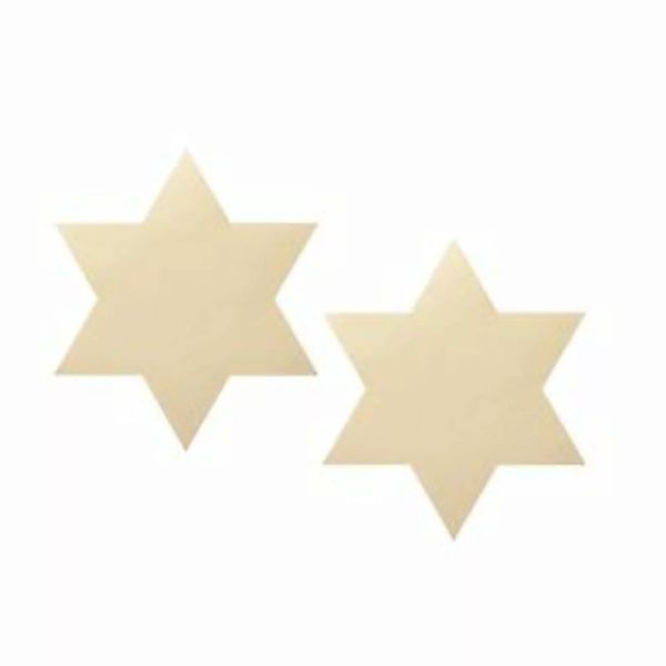 Platz-Set 'Star' 2er-Set gold günstig online kaufen