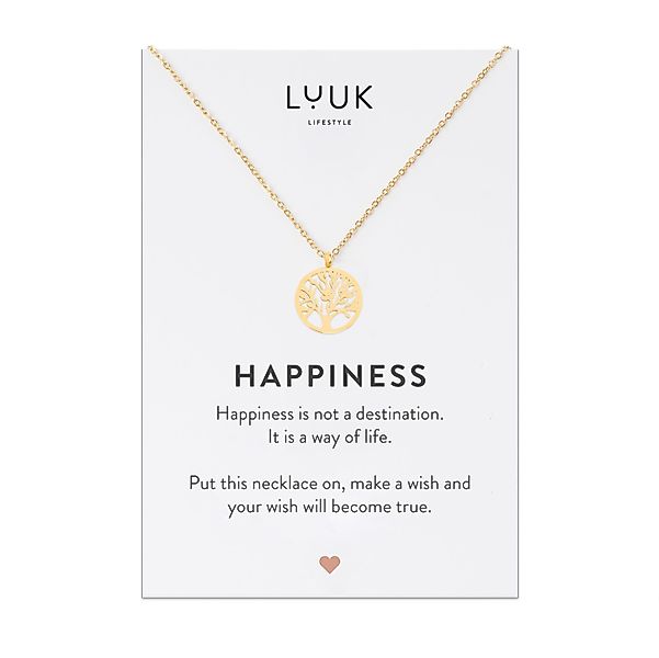 LUUK LIFESTYLE Kette mit Anhänger Lebensbaum, günstig online kaufen