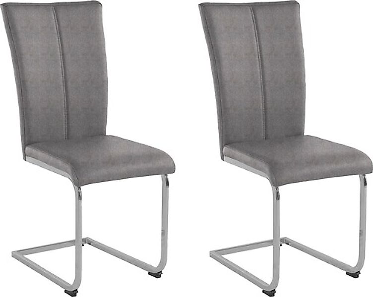 Home affaire Freischwinger "Alex" (Set) 2 Stk. Struktur 2 Stuhl belastbar b günstig online kaufen
