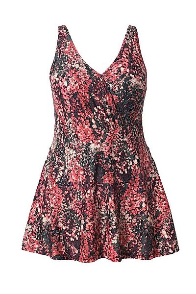 Ulla Popken Badekleid Badekleid Blütenpunkte Softcups Wickeloptik günstig online kaufen