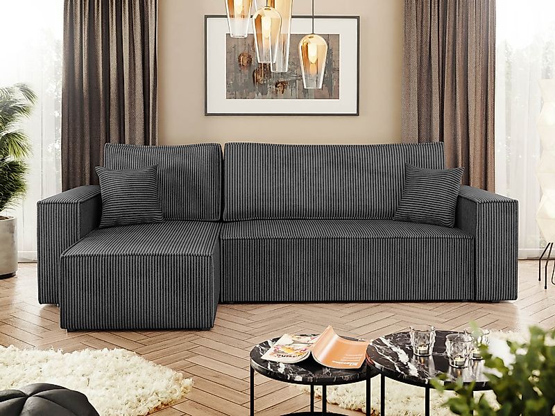 MIRJAN24 Ecksofa Karl Cord, mit Bettkasten günstig online kaufen