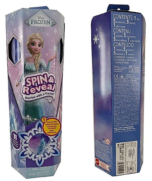 Frozen Stehpuppe Disney Frozen, Elsa, Spin Reveal Set, Puppe mit Überraschu günstig online kaufen