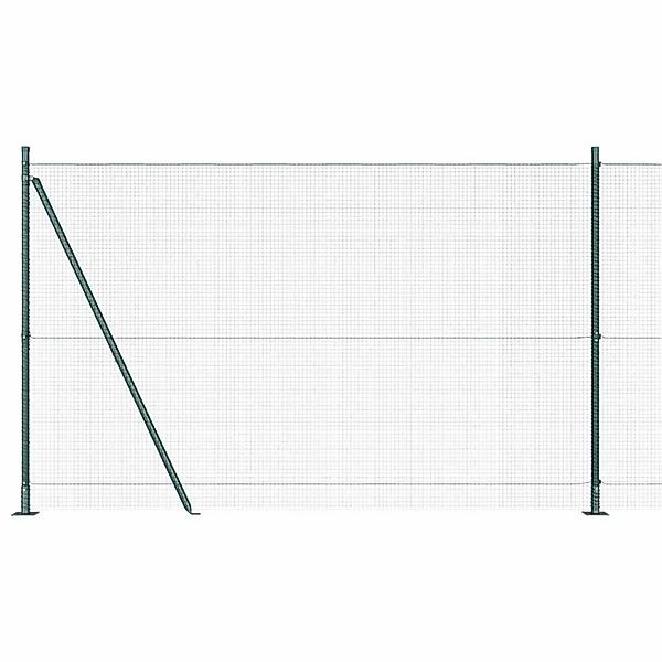 vidaXL Zaunpfosten Grün 25 x 1,5 m 16 x 16 mm Netz Stahl und PVC 3352448 günstig online kaufen